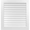 Ekena Millwork Vertical Surface Mount PVC Gable Vent: Non-Functional, w/3-1/2"W x 1"H, Standard Frame, 34"W x 36"H GVPVE34X3601SN - alternate 1